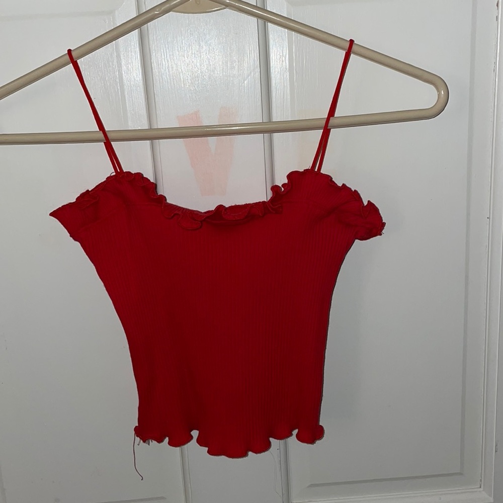 Red SHEIN tank top